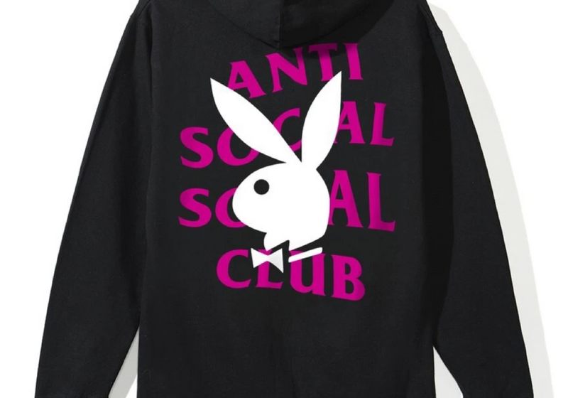 Anti Social Social Club Playboy Remix Hoodie Black
