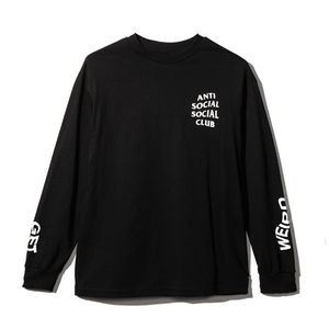 Anti Social Social Club Get Weird L/S Tee Black