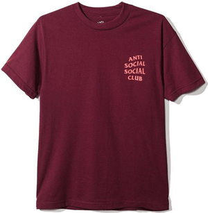 Anti Social Social Club Logo Tee - Maroon
