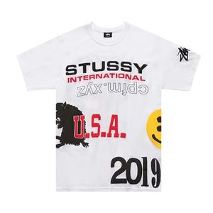 Stussy X Cactus Plant Flea Market USA 2019 Tee White