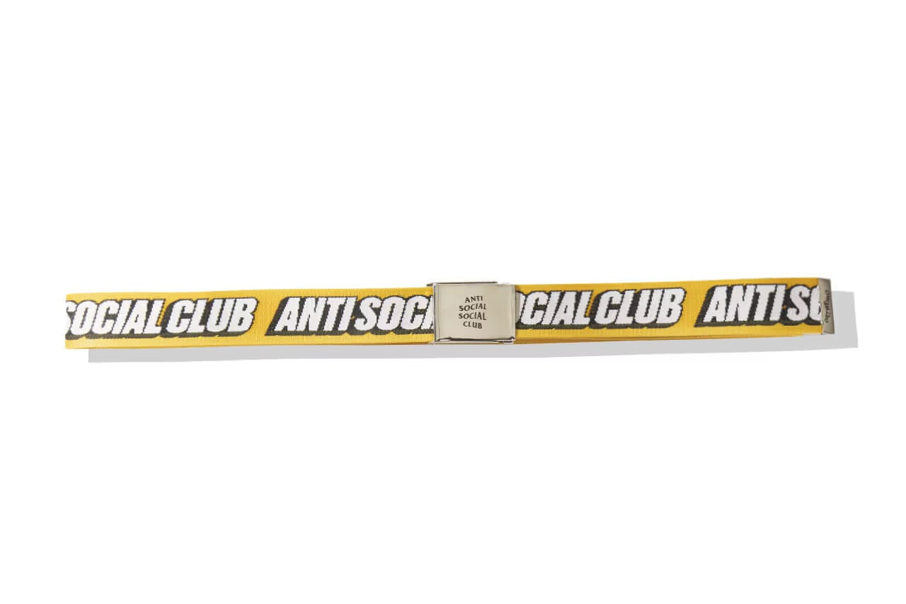 Anti Social Social Club Hold Me Belt Yellow