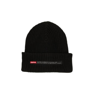 Supreme Property Label Beanie Black