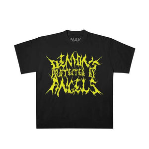 Vlone X Nav Demons Protected By Angels T-Shirt