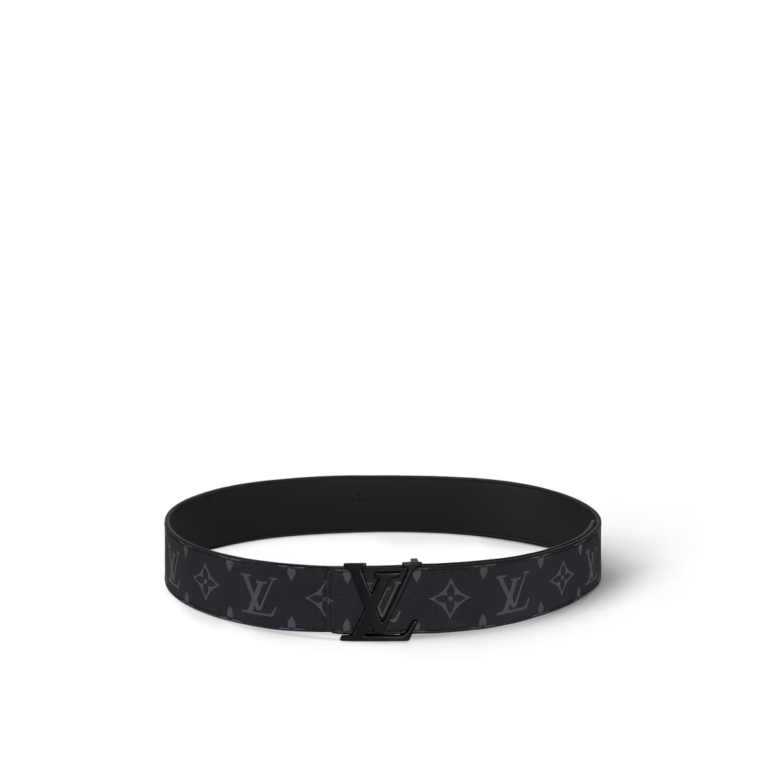 LV Initiales 40mm Matte Black Belt Size 90/36