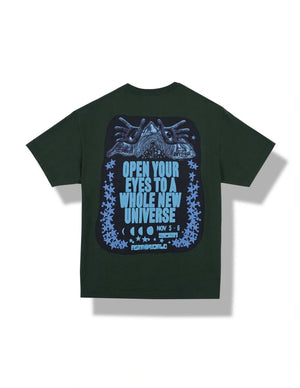 Travis Scott Astroworld Festival 2021 Open Your Eyes Tee Green
