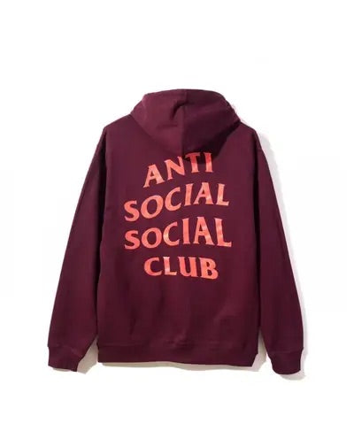 Anti Social Social Club Lost Feelies Hoodie Maroon