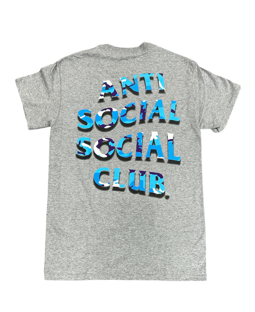 Anti Social Social Club Hidden Messages 8.0 Tee Heather Grey / Blue