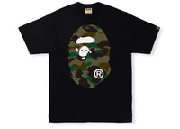 BAPE 1st Camo Big Ape Head Tee Black Green