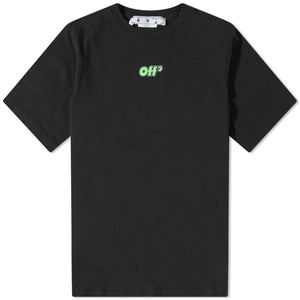 OFF-WHITE RAVE FLYER SKATE TEE BLACK GREEN